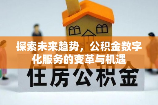 北戴河探索未来趋势，公积金数字化服务的变革与机遇