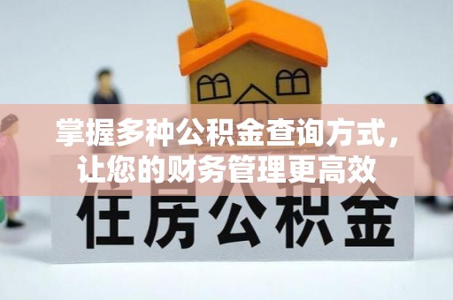 北戴河掌握多种公积金查询方式，让您的财务管理更高效
