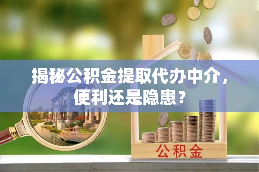 北戴河揭秘公积金提取代办中介，便利还是隐患？
