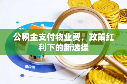 北戴河公积金支付物业费，政策红利下的新选择