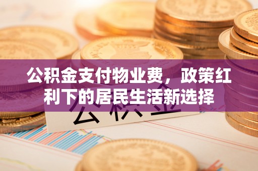北戴河公积金支付物业费，政策红利下的居民生活新选择