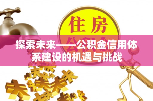 北戴河探索未来——公积金信用体系建设的机遇与挑战