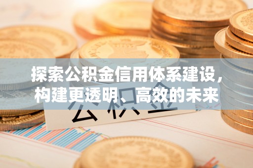 北戴河探索公积金信用体系建设，构建更透明、高效的未来