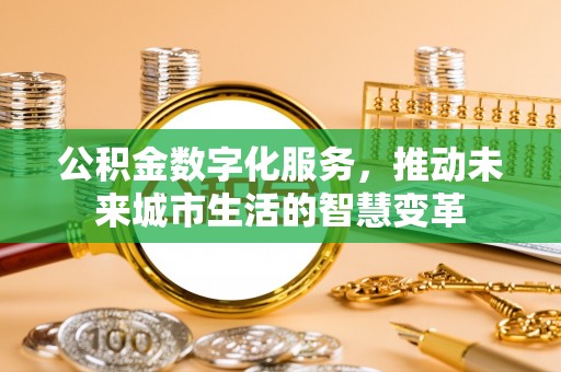 北戴河公积金数字化服务，推动未来城市生活的智慧变革